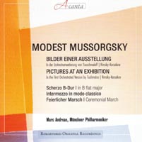 Marc Andreae& Munchner P. / W̊G /
                  Pictures at an exhibition / arr. Touschmaloff & N.
                  Rimski-Korsakoff (1891)